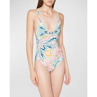 Etro Printed swimsuit - multicoloured - XXS