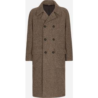Dolce&Gabbana Double-breasted alpaca-blend coat - brown - EU 54