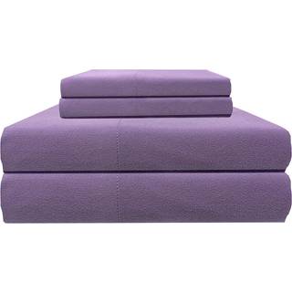 Shavel Home Products Micro Flannel Sheet Set Queen Plum