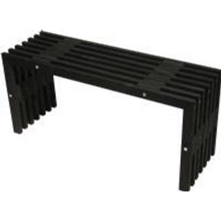 Hillerstorp, D-bench Bænk 100 cm Fyr Sortolieret