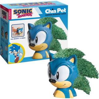 Chia Pet Sonic The Hedgehog med frøpakke dekorativ keramik planter let at gøre og sjov at dyrke nyhedsgave perfekt til enhver lejlighed