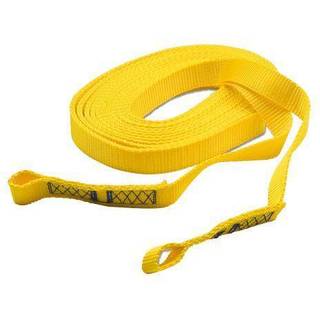 Sikkerhedsbånd til dæk Lalizas Life-Link' Jacklines, 8 meter x 25 mm, passer til både op til 8 meter (24 fod), med øjer, 2-pak