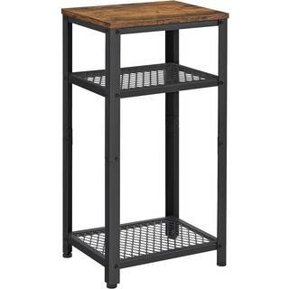 VASAGLE Vintage endebord, sidesofabord med 2 meshhylder, med justerbare fødder
