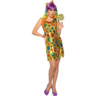 Forum Women's Sequin Clown kjole som vist XS/SM