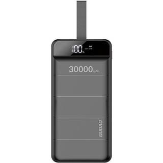 DUDAO K8S+ powerbank på hele 30000 mAh med praktisk LED display og LED-lygte. 10W. Sort.