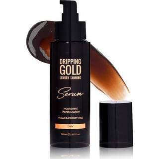 Dripping Gold Luxury Tanning Serum Selvbruner lotion til krop og ansigt Skygge Dark 150 ml - 150 ml