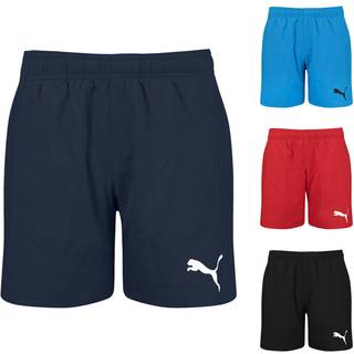 Puma Boys&#39; Mid-Cut Swim Shorts, Black, Size 6 Y, Clothing - Black - 6 Y