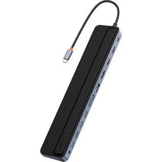 Baseus - Hub 12w1 EliteJoy Gen2 serien USB-C do 2xHDMI+ 3xUSB 3.0 - Mørkegrå