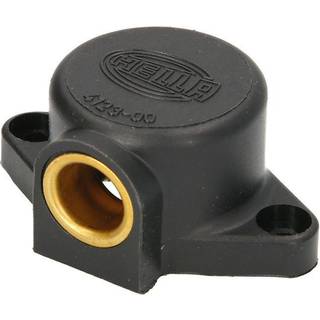 Strømudtag DIN-Type (HUN) 12V-24V - Universal Sort Plast - Til Fastmontering - Hurtig levering