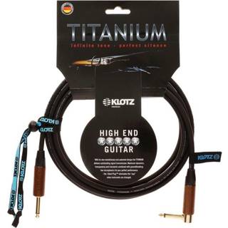 Klotz TIW0300PR Titanium Walnut 3 m Lige - Vinklet Instrumentkabel