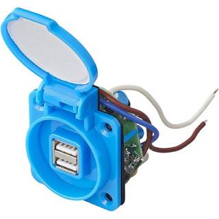 Stikdåse til indbygning 230V - 2x USB-A udtag - 2100 mA / maks. 5V