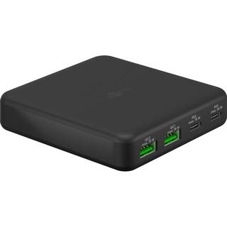 Goobay Multiport Ladestation. 4-porte, 2x USB-A + 2x USB-C. Helt op til 65W.