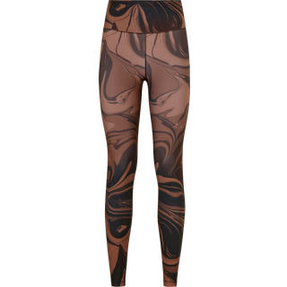 Casall Women's Marbles High Waist Tights Marbles Brown, 34