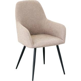 Harbo spisebordsstol i bouclé med sorte ben, beige