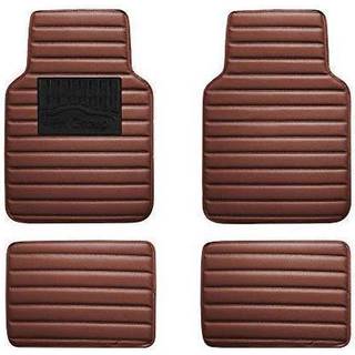 FH Group Floor Mats - Faux l?dergulvm?tter til biler Universal Fit Automotive Floor Mats Alle form?l Bilgulvm?tter PU -l?derbeskyttelsesm?tte til