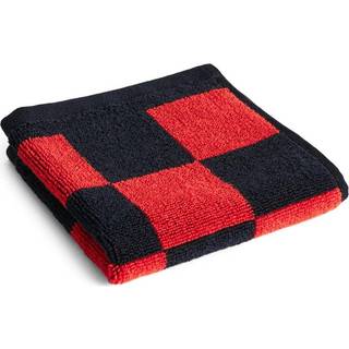 HAY Check håndklæde 30x30 cm Poppy red