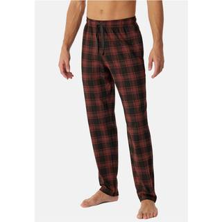 Schiesser Mix Plus Relax Long Pants - Red Pattern - 58
