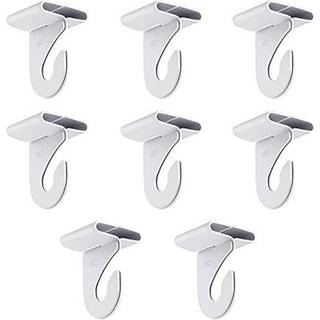 Gansita 8 par drop loft kroge til hængende hvid tunge loft loft kroge metal t-bar kroge suspenderet loft flisekrog loft klip til hjemmeklasseloka