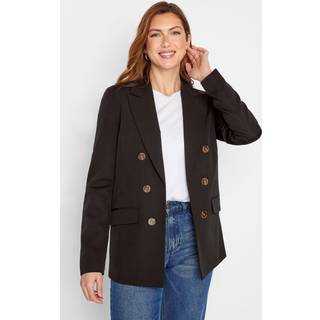 Lts Tall Black Double Breasted Blazer 8 Lts | Tall Women's Blazer Jackets