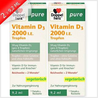 Doppelherz pure D3-vitamin 2000 IE dråber