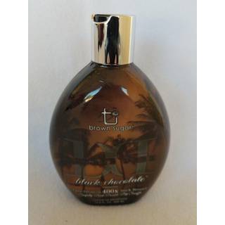 Brunt sukker dobbelt mørk sort chokolade bronzer 13,5 oz – 400x ultraavanceret tan, kakao- og sheasmør, citrus-ananas-trøffel
