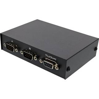 InLine Manuel RS232 Switch - 2 vejs - Sort