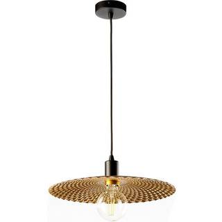 Piattino hængelampe, sort/guld, Ø 28 cm