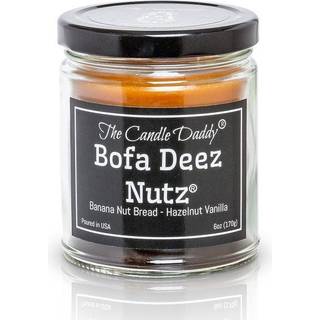 Bofa Deez Nutz- Funny-Banana Nut br?d n HAZELNUT VANILLA-DUFFUNT CANDLE- DOUBLE POCK- 6 Ounce- 40 timers forbr?ndingstid