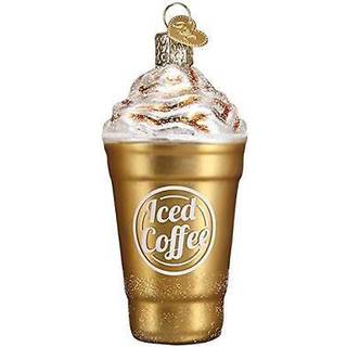 Old World Julepynt blandede kaffeglasblæst ornamenter til juletræ