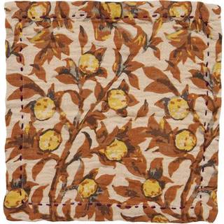 HKliving Mediterranean bomuldsservietter 30x30 cm 2-pak Tangerine