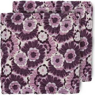 HKliving Floral bomuldsservietter 30x30 cm 2-pak Burgundy