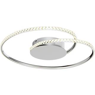 Lindby LED-loftlampe Joline, Ø 45 cm, krystaller, metal