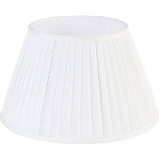 Plisseret lampeskærm hvid 35/20 cm