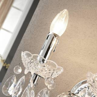 Lindby væglampe Merida, krom, metal, 2 lyskilder, højde 35 cm