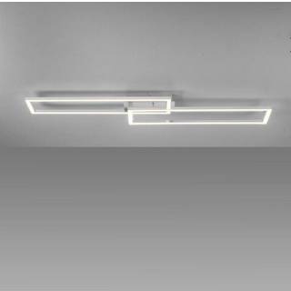 LED-loftlampe Iven, stål, dæmpbar, 101,6x19,8 cm