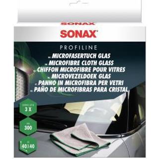 SONAX Microfiberklud Glas 3 stk