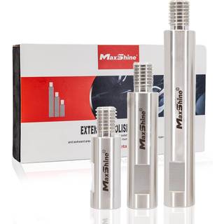 Maxshine rustfrit st?l roterende forl?ngelsesaksel s?t 2in 3in 5in passer 5/8 bagplade 3 stykke roterende polerudvidelse bilpolering og vinkelm?l