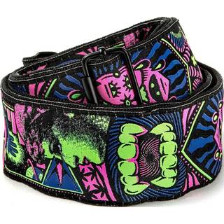 Jim Dunlop I Love Dust Green Fangs Guitar Strap (ILD05)