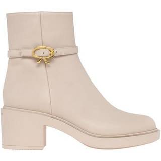 Gianvito Rossi Ribbon Dumont leather ankle boots - neutrals - EU 41.5
