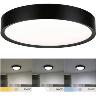 Paulmann Tega LED-loftlampe IP44 CCT sort