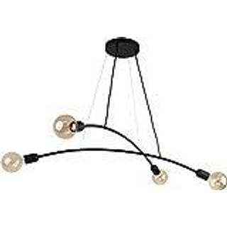 Hängande Lampa Dubbel Lys Svart Matt