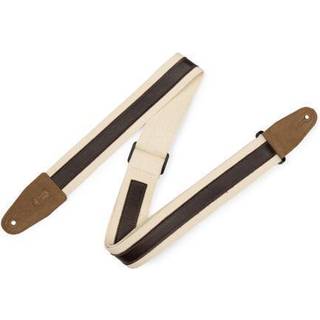 Levy's Cotton Combo Guitarrem i tekstil Natural & Dark Brown