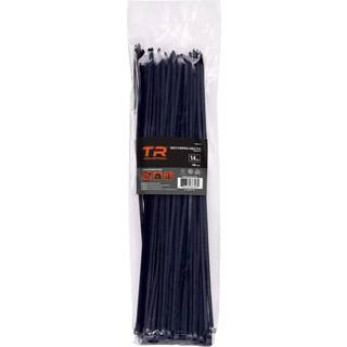 TR Industrial Multi-Purpose UV Resistant Black Cable Ties 14 Inches 100 Pack