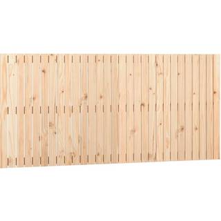 Sengegavl 204X3X60 Cm Massivt Fyrretræ Sort - 185 x 90 cm