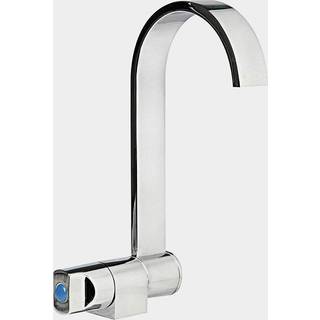 Enkeltvandhane båd, med foldbar tud, forkromet messing