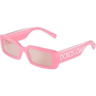Dolce & Gabbana Kvinde DG6187 3262/5 Solbriller Injiceret Rosa Rosa Firkantet Normal