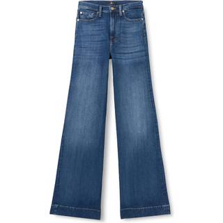 7 For All Mankind Blå Dojo Soho Brede bukseben Jeans29B x 31R (UK 29 R)