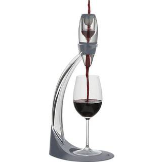 Vinturi Deluxe Essential Pourer og Decanter Tower står let og nemt ved flasken eller glasset og forbedrer smag med glattere finish Gray Red Wine
