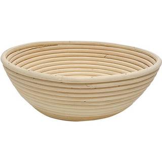 Hævekurv Ø 25 cm i rattan, med aftageligt klæde