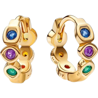 Pandora Marvel The Avengers Infinity Stones Hoop Earrings - Multi-colour
